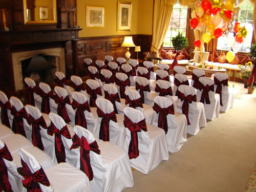 Burgundy Taffeta Sash